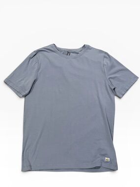Vuori Pima Cotton Blend Crew Neck T-Shirt - Size Medium - Gray